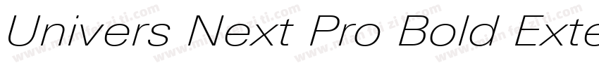 Univers Next Pro Bold Extended字体转换